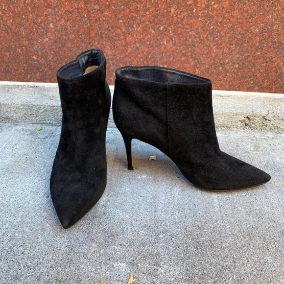 Sofie Leather Ankle Boots | Black Suede Black Suede Ankle Boots